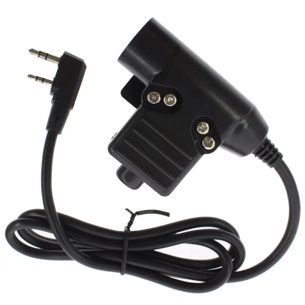 

Walkie talkie U94 PTT K-Plug Headset Adapter For QuanSheng UV5R Plus UV-K5 UV-K6 Baofeng UV5R UV-13 Pro UV17 Tactical headsets