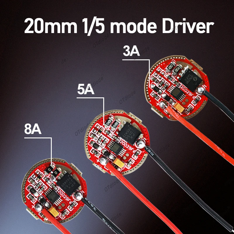 10W 20W 30W LED Beads 5050 XML2 7070 XHP70.2 9090 XHP90 With 20mm 3A 5A 8A Driver Board 1 Mode/5 Modes Strobe Circuit Flashlight
