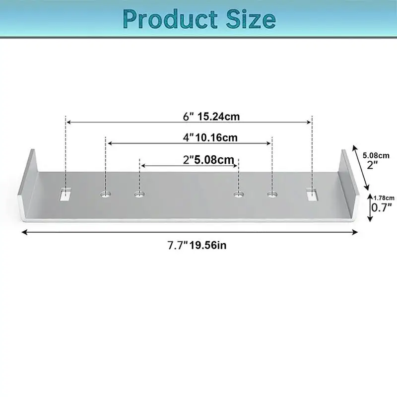 Mailbox Brackets For Post 2pcs Aluminum Mailbox Mounting Support Multifunctional Mounting Supplies With 8 Screws Silver Deck