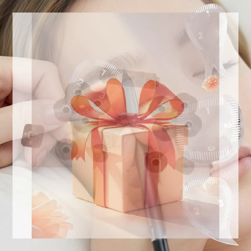 

Линейка для разметки бровей, трафарет для быстрого оформления бровей за 1 минуту, простой инструмент для дизайна бровей, трафареты для микроблейдинга и перманентного макияжа