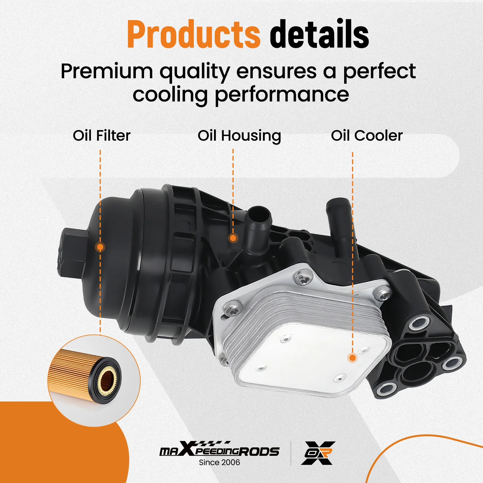 

Oil Filter Housing Assembly for Mercedes GLA35 AMG X156 2021-2023 2701800810