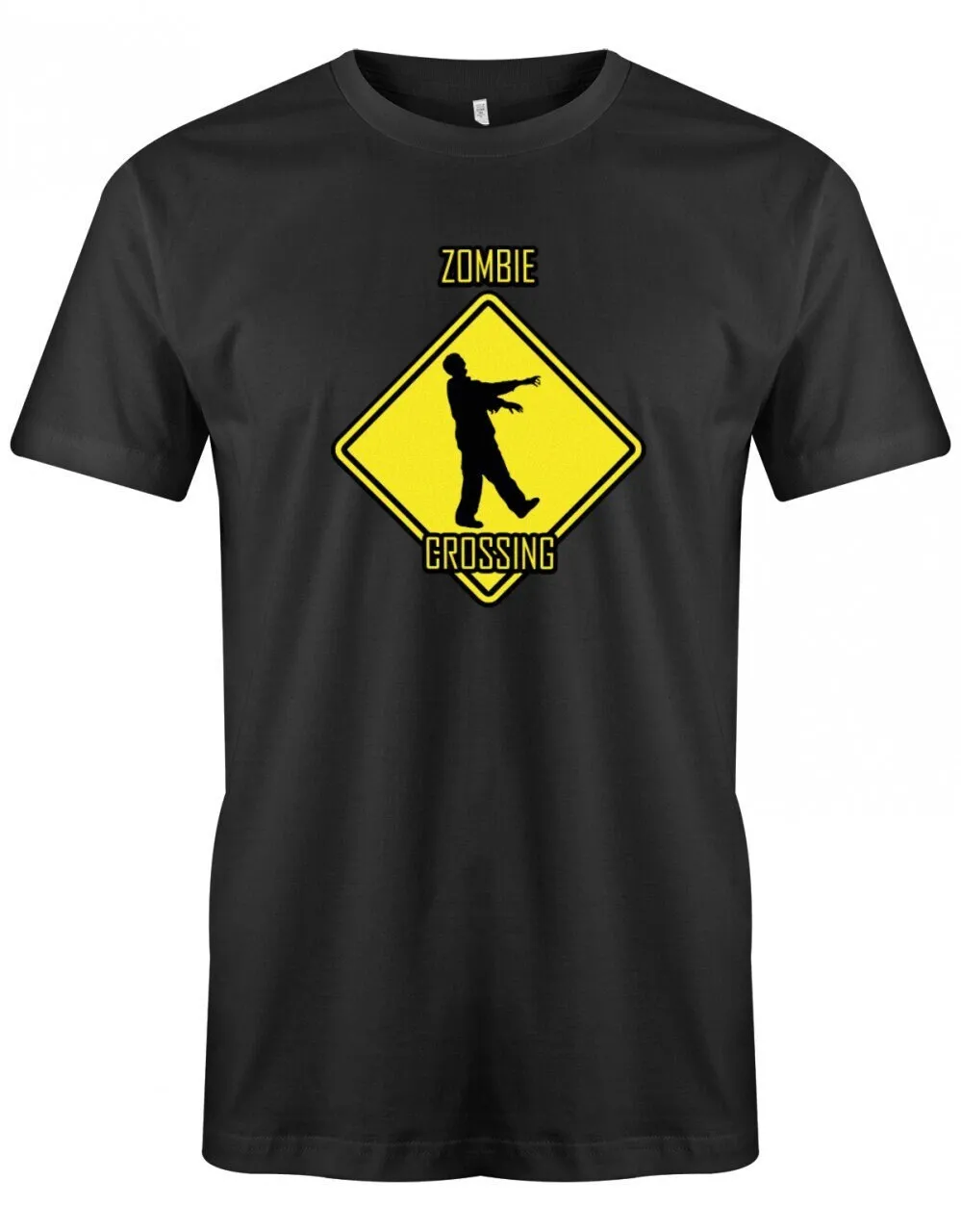 

Zombie Crossing Halloween Herren T Shirt