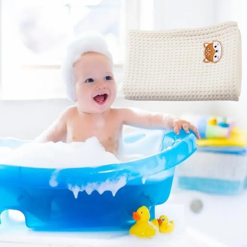 54DF الطفل التقميط بطانية الكرتون طباعة القطن لحاف صغير للرضع لينة ومريحة لحديثي الولادة التفاف القماش عربات غطاء