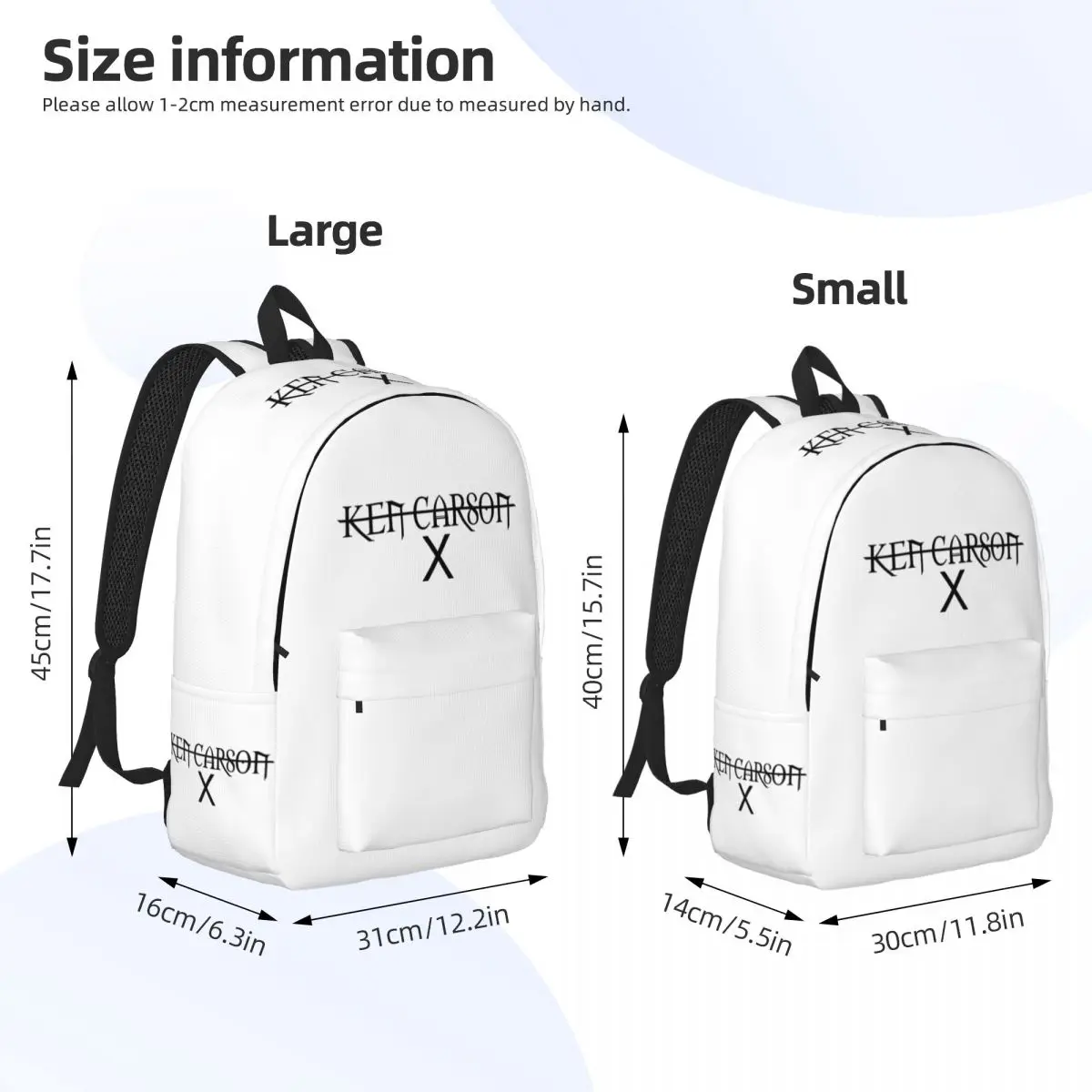 Ken Carson Merch X Rapper Casual Backpack Gift High School Business Daypack for Men Women Laptop Computer Canvas Bags