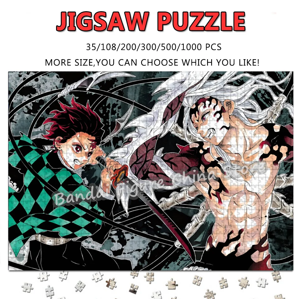 

Diy Jigsaw Puzzles 108/200/300/500/1000/1500 Pcs Kimetsu No Yaiba Demon Slayer Inosuke Hashira Tomioka Giyuu Print Puzzle Toys