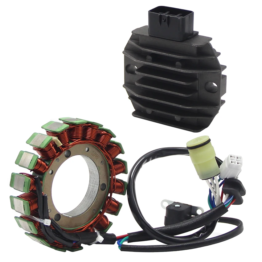 Motorcycle Voltage Regulator Rectifier & Stator Coil For Yamaha YFM400 Big Bear 400 2X4 4X4 Hunter IRS Exploring 5GT-81960-00