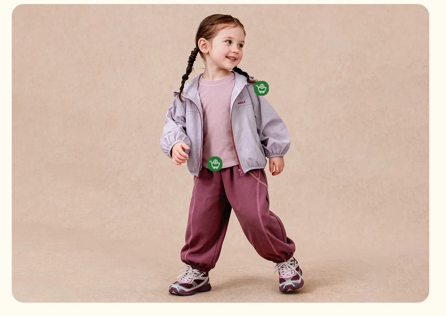 Amila 2026 Herbst Neue Kinder-Freizeithose Sportliche Hose mit Bündchen, Farbblock-Streifen, Marken-Stickerei, Modische, Bequeme Alltagshose – Detail 3