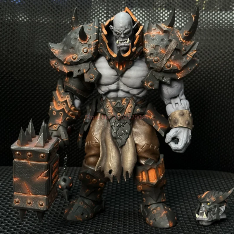 Original 1/10 escala Greyknight Wow Orc No.05 Magma Forgemaster guardián de la horda gris Kniaht conjunto completo regalos de juguetes de Navidad