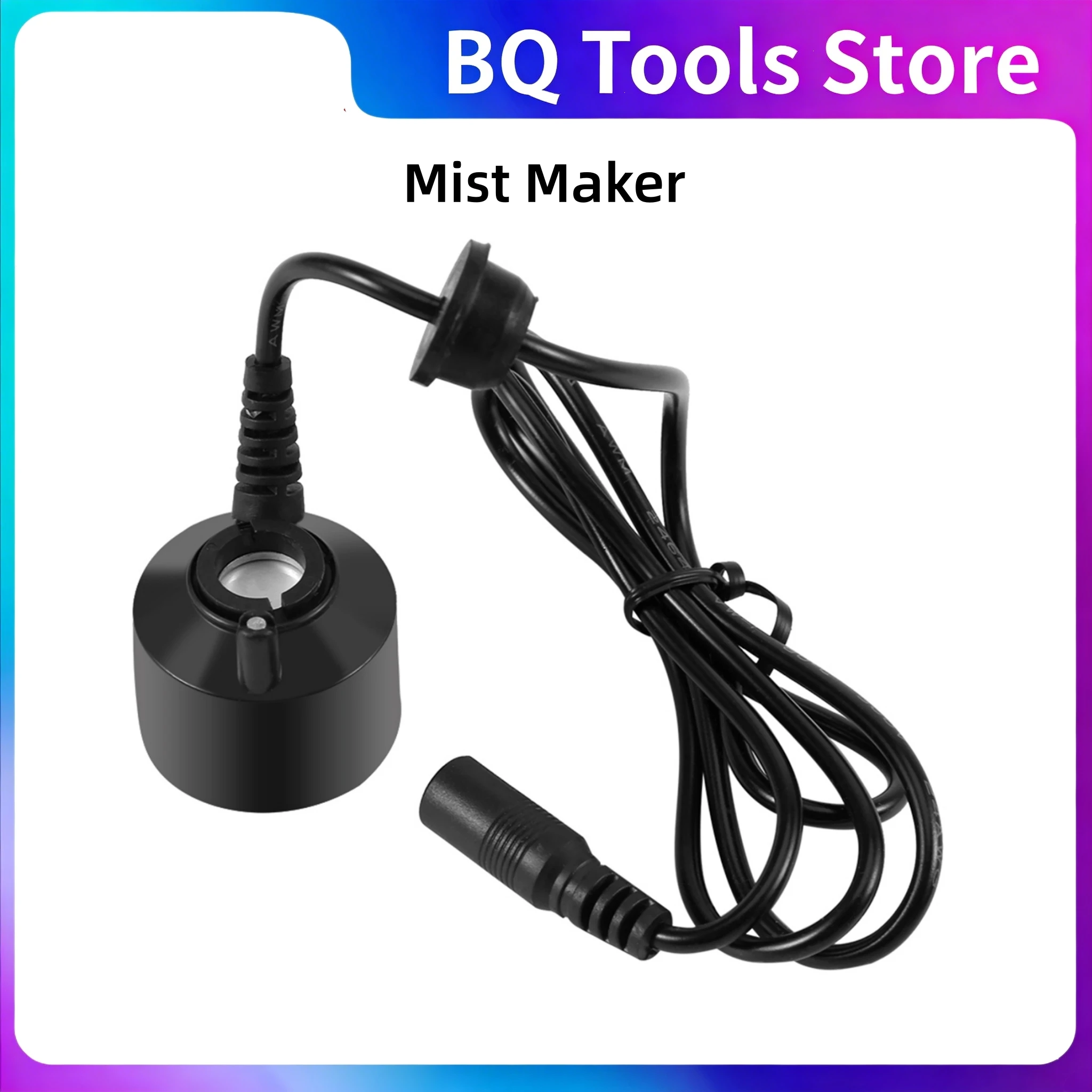 

Black Mist Maker Fountain Mist Maker Mini Black Mist Maker with No Light for Water Fountain Pond Fish Creating