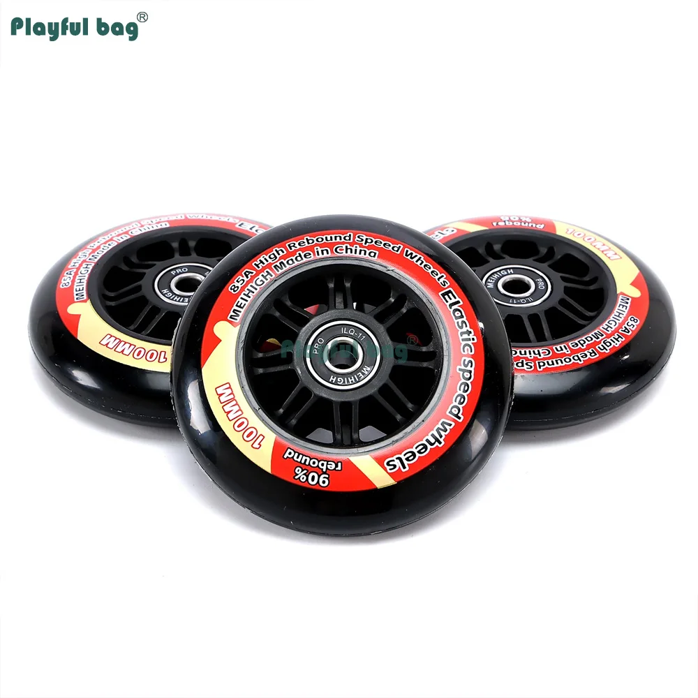 High Rebound 90% Speed Skate Wheels 85A Durable Racing Inline Wheels 90/100/110/125mm  High Elastic AMB351