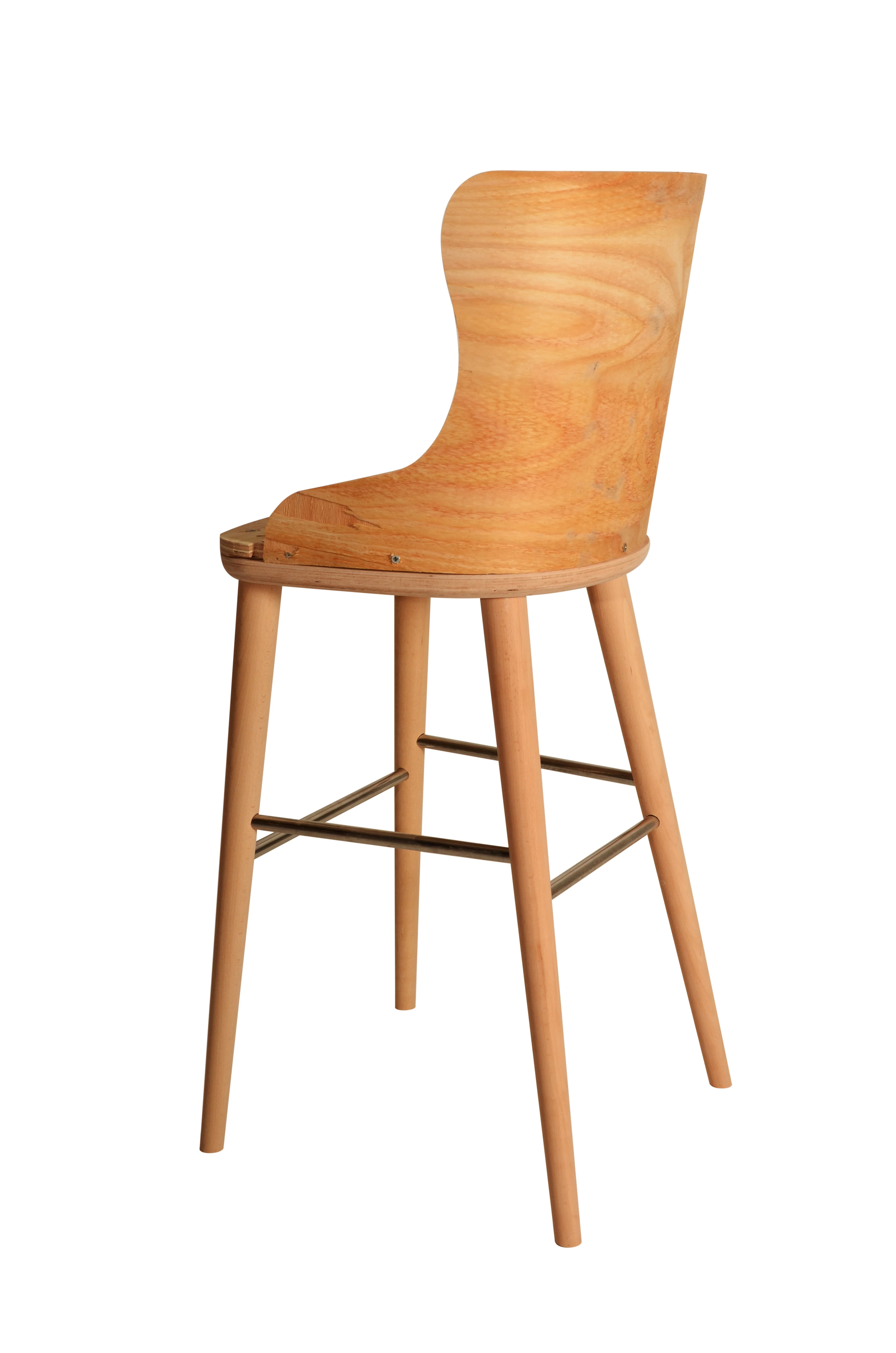 *Ada Bar Home Furniture Chair Parts Replacements Contemporary Curved Solid Wood Back Outdoor Dining Living Room Hotel Workshop
