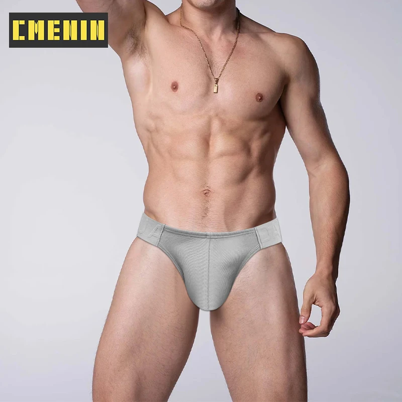 

1Pcs Cotton Men Panties Sexy Low-waist Men's Underwear Briefs Breathable Large Crotch Pouch Mens Underpants Sissy Bikini Briefs