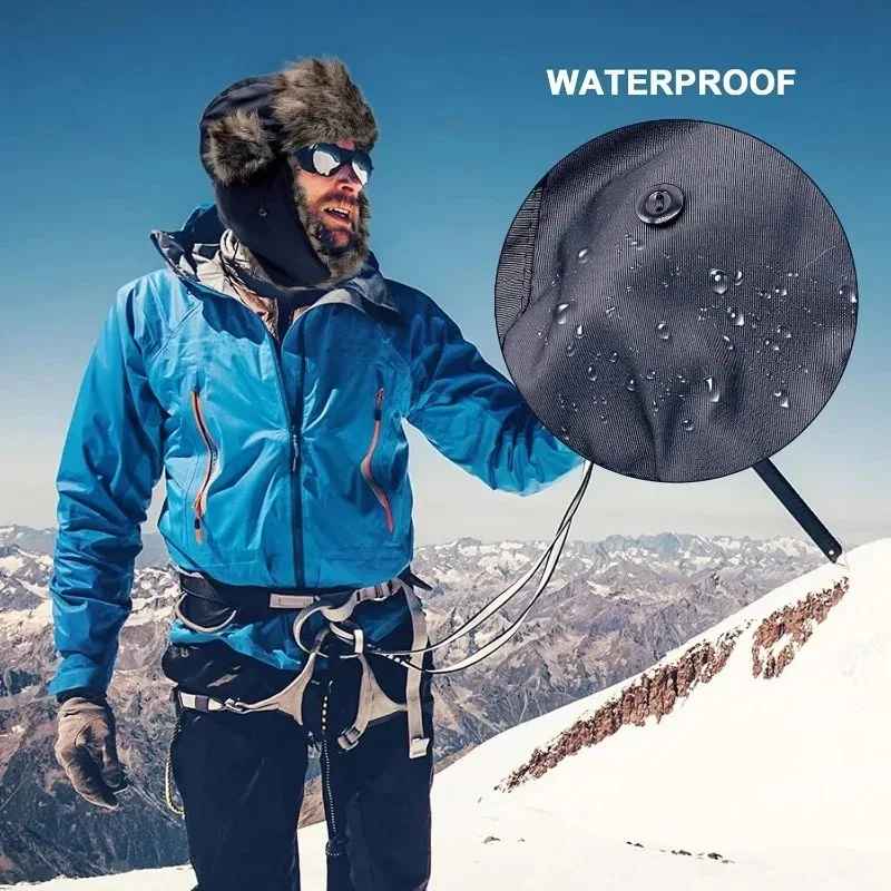 الروسية Ushanka الشتاء قبعة رجالي دافئ الجندي الطيار قبعة دورية غطاء للأذنين ألياف البوليستر يندبروف الطقس البارد والعتاد