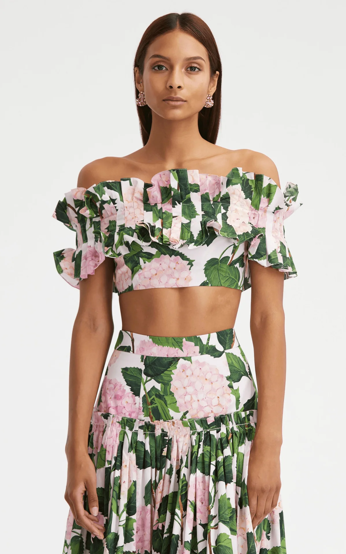 2025 nuevo traje de baño de una pieza con volantes y cubierta, traje de baño Sexy para mujer, traje de Bikini con estampado Floral, traje de baño femenino, conjunto de tres piezas