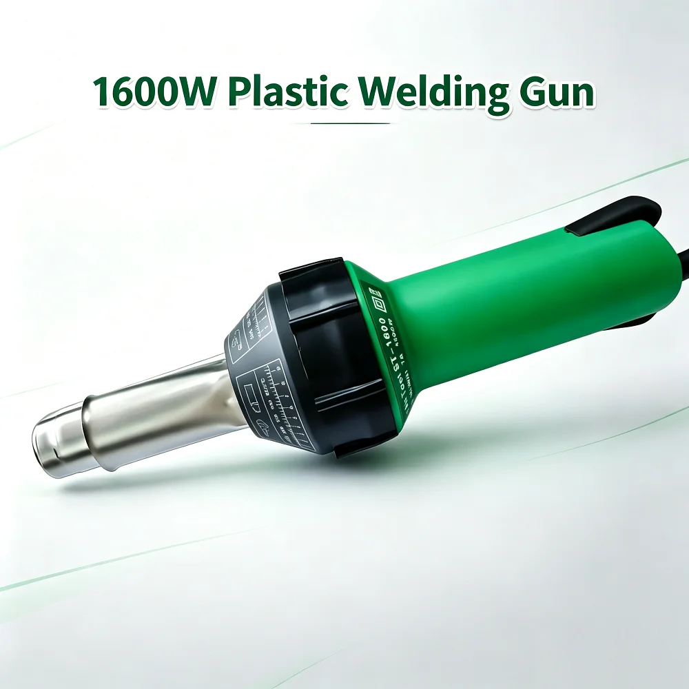 1600W Plastic Welding Gun Hot Air Blower Welder Machine 220V with Accessories for PP PE PVC Sheet Welding
