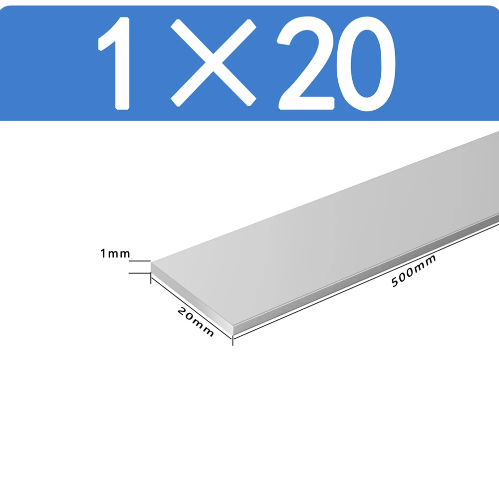 1Pcs 6061 Aluminum Square Bar Solid Rod Metal DIY Tool Dia 5mm 6mm 7mm 8mm 10mm 12mm 15mm 20mm 25mm 30mm 35mm 40mm 45mm~170mm