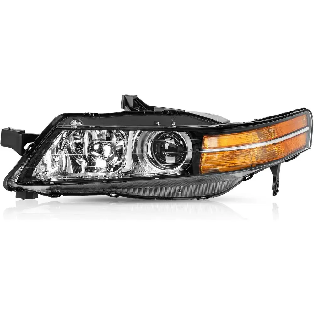 OE Style Headlight Assembly Fit 2004-2008 Acura TL Base HID Xenon Front Headlamp 33101SEPA02 33151SEPA02 AC2519109 AC2518109 (Le