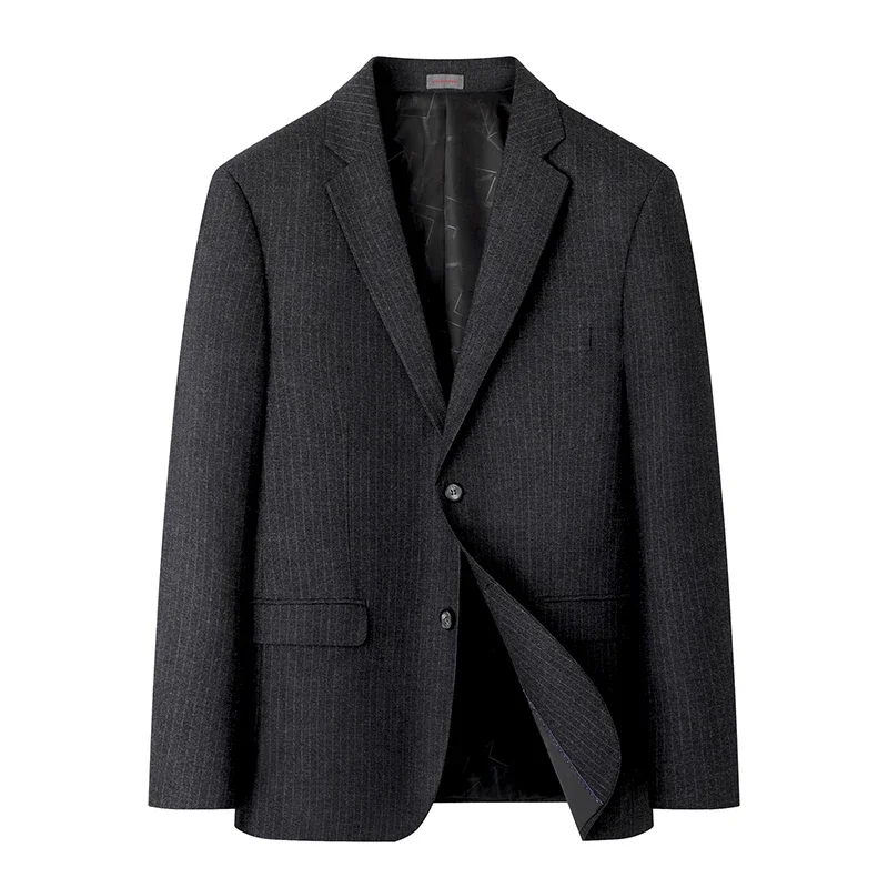 

New Fashion Handsome Business Trend Suit Coat Autumn Pinstripe Casual High-quality Suit Coat Plus Fat Size (XL-9XL)