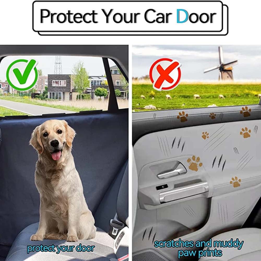 Pet Door Mat For Cars Side Door Scratch Bite Protection Pad For Dogs Cats Stain-Resistant Car Pet Door Mat Door Protection Pad
