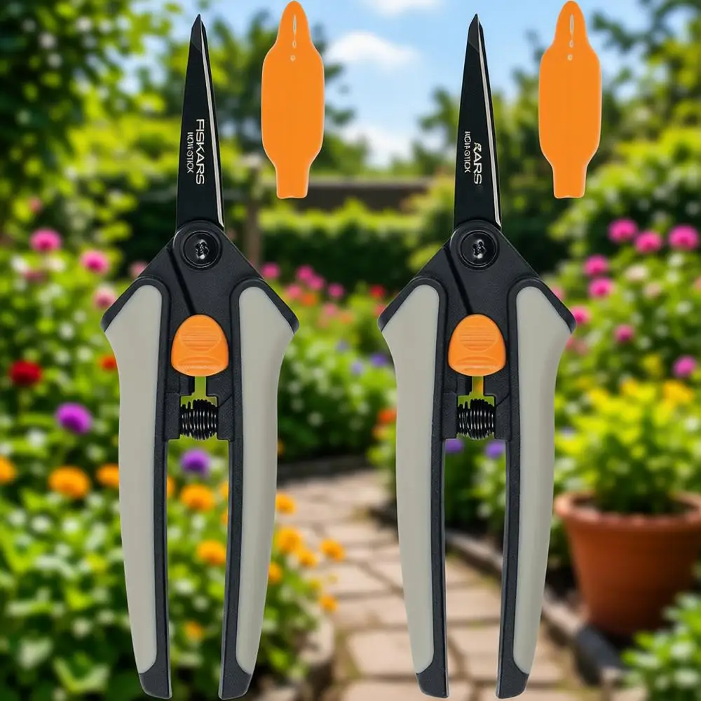 

Micro-Tip Pruning Scissors, 2-Pack, Non-Slip Grip