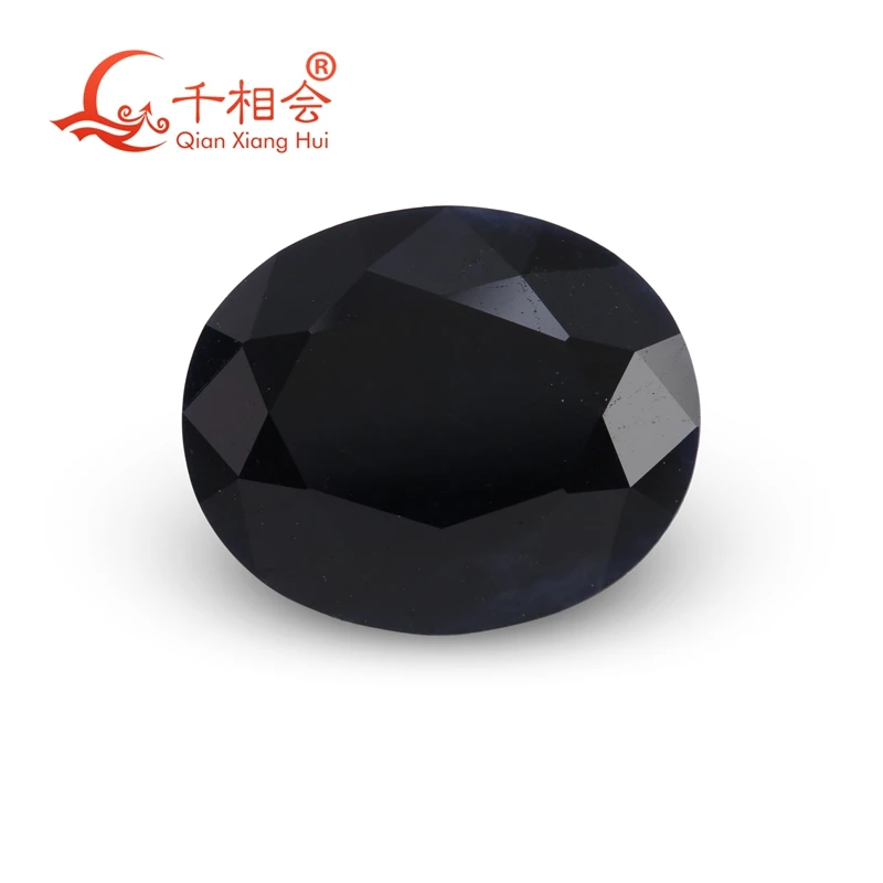 Oval Shape 6.28ct-6.44ct Fancy Cut Natural Blue Sapphire Opaque Gemstone Loose Jewelry Decoration GRC Certified