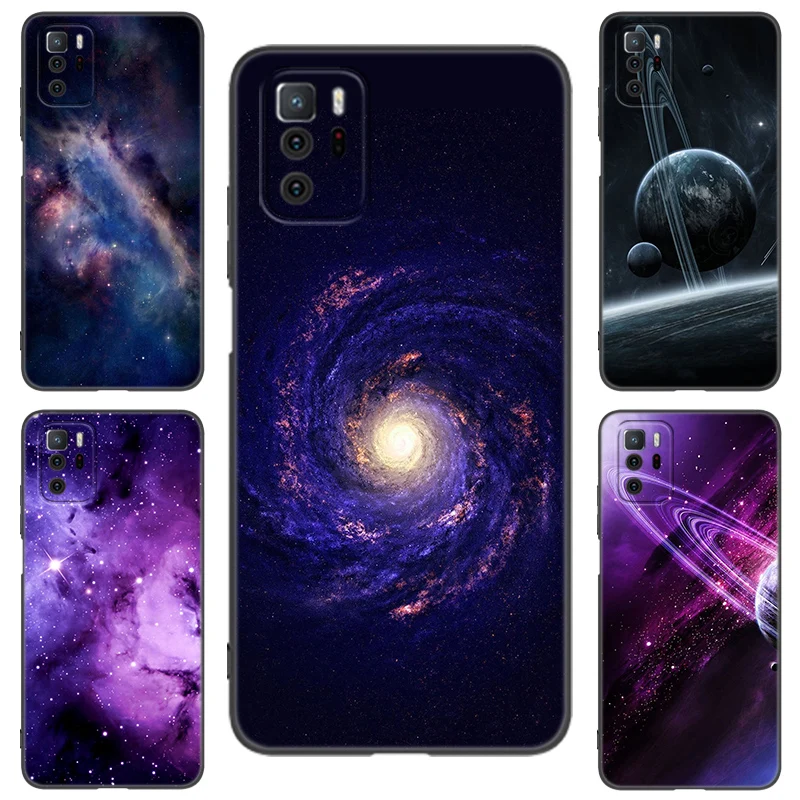 Space For Galaxy Universe Black Silicone Phone Case For Xiaomi Redmi Note 9 10 11 12 13 Pro Plus 11S 4G 11T 5G 9S 10S 12S