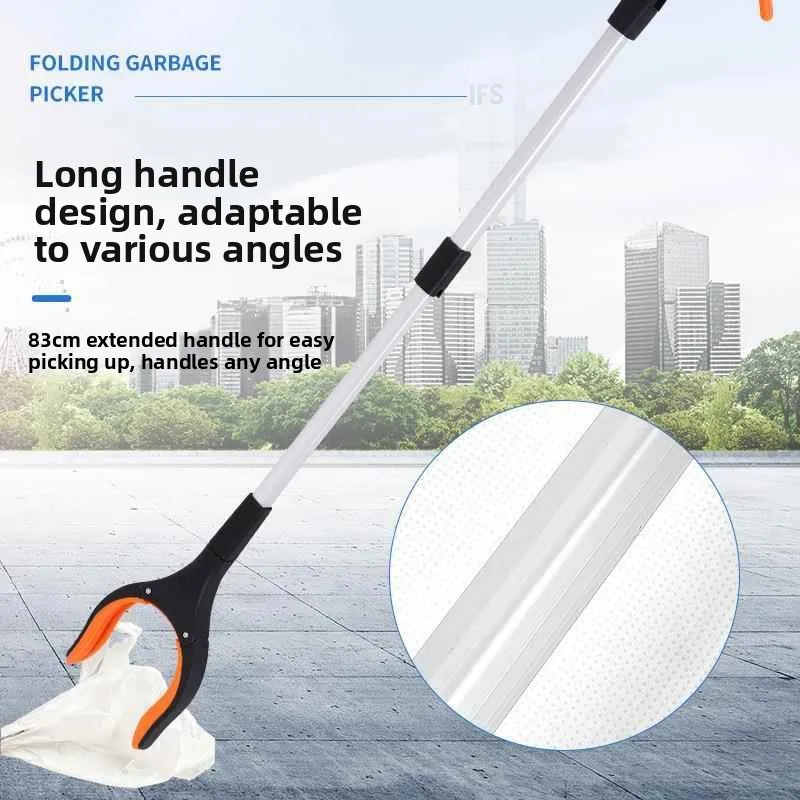

Long Nose Trash Grabber Cleaner Tool Extended Length Durable Gloves for Sanitation Workers Outdoor Garbage Collection Tool