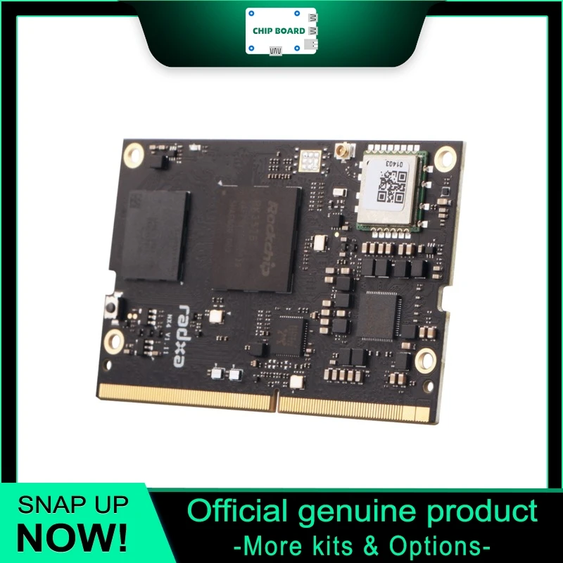 Radxa NX4 AI SoM featuring octa-core CPU, 6 TOPS NPU, LPDDR5, Wi-Fi 6 and Bluetooth 5.4 for edge-AI deployments