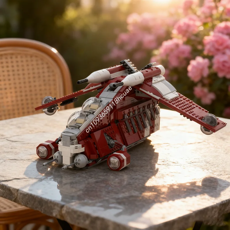 

1377 шт. MOC LAAT I Coruscant Patrol Star Battle Модель Строительные блоки Архитектура Игрушка Образовательная идея Рождественские подарки Кирпич Дети