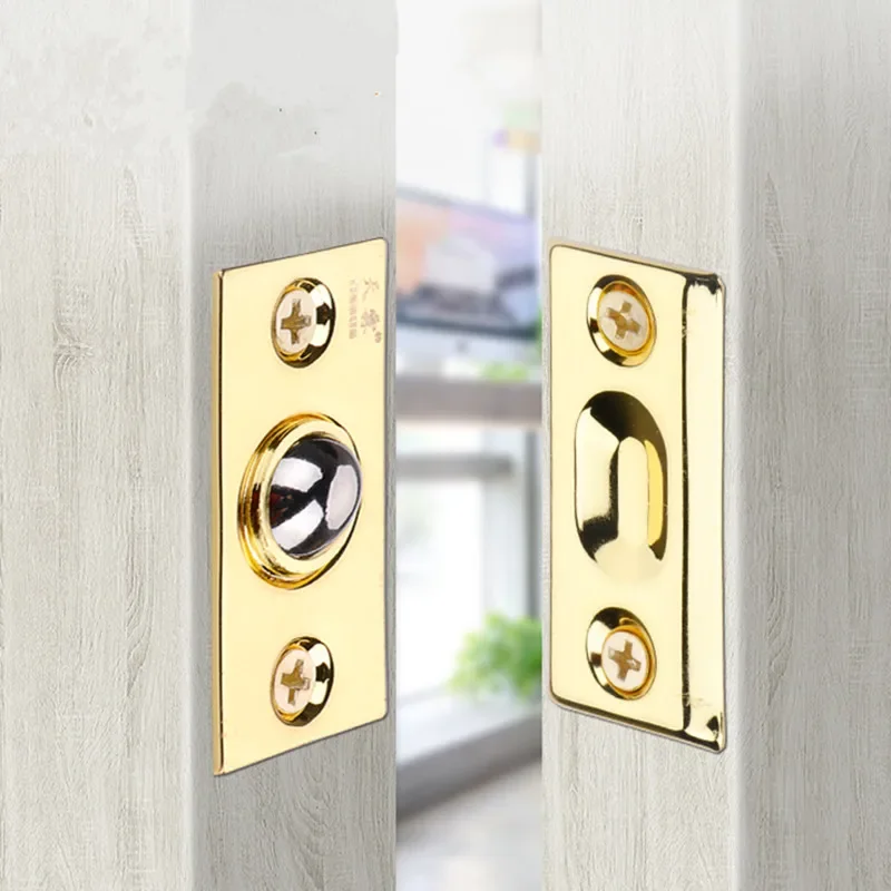 Ayarlanabilir manyetik kapı durdurucu paslanmaz çelik görünmez bahar ahşap dolap dolap kapı kilidi top yakalamak ev geliştirme