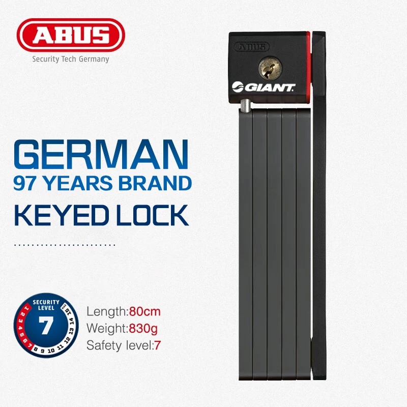 Germany ABUS Folding Lock Mountain Bike Lock Road Bike Lock Electric Motorcycle Lock Universal Anti-Theft 5700 Lock