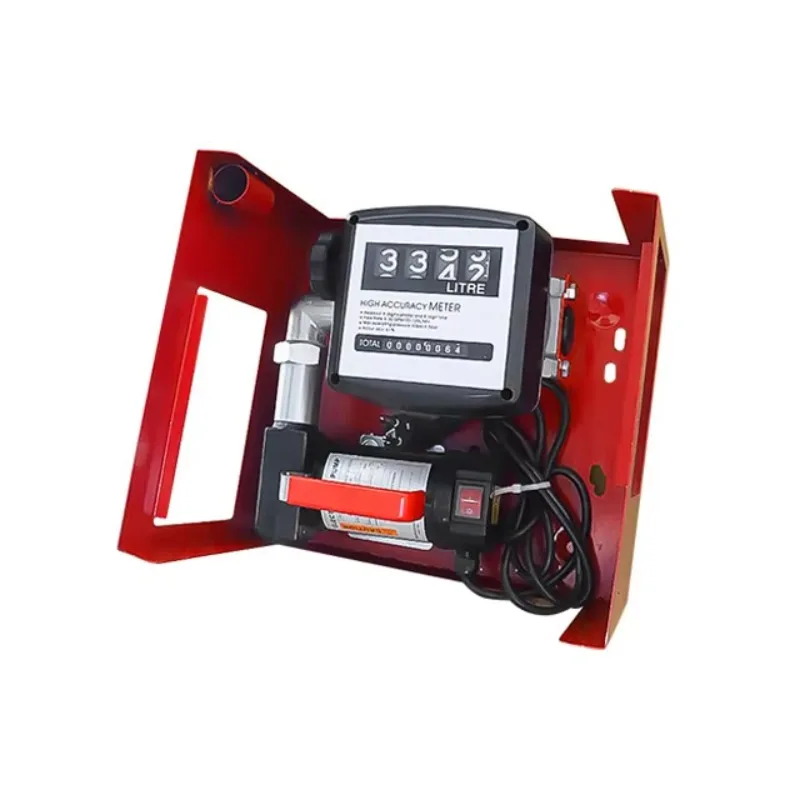 DC 12/24 Volts Mini Kit de bomba de transferência de combustível diesel portátil móvel elétrico com bico e mangueira automática