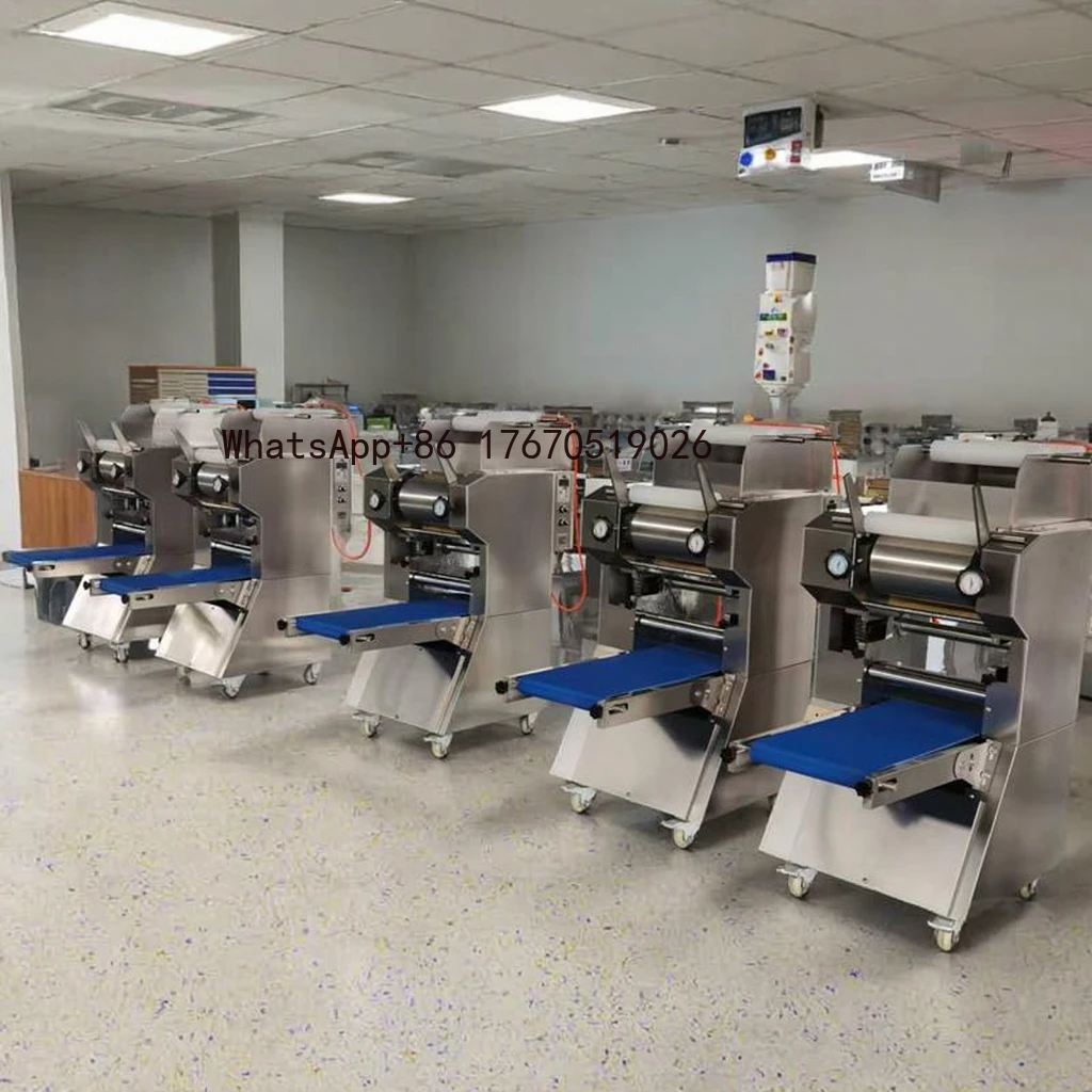 Commercial Professional Electric Stainless Steel Pasta Machine Automatic Dough Sheeter Noodle Maker with Motor Core Component