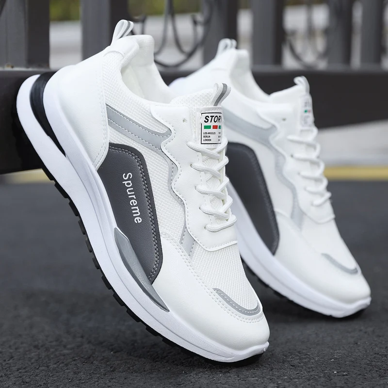 New Men Running Shoes Soft Bottom Fashion Breathable Air Mesh Sneakers Size 39-44