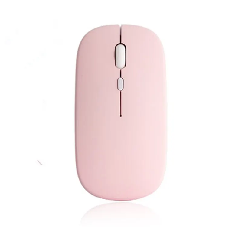 Macaron Rechargeable Wireless Bluetooth Mouse 2.4G USB Mice For Android Windows Tablet Laptop Notebook PC For IPAD Mobile