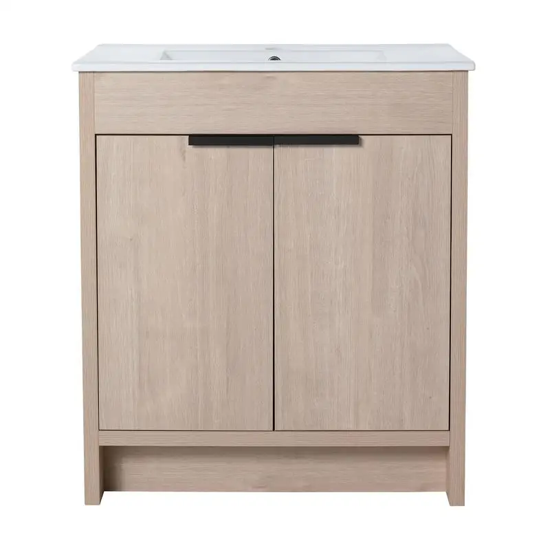 

Freestanding Bathroom Vanity with 2 Soft-Close Doors, KD Packing, Vanity Only - BVB02430PLO