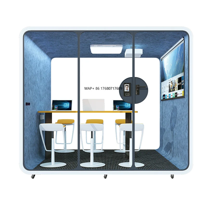 Modern Portable Acoustic Office Phone Booth Multifunction Soundproof Meeting Pod for Home Hotel Providing Separate Private Work
