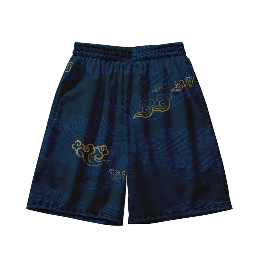 Dragon chinois imprimé en 3D pour hommes, objectifs amples et luxueux, décontracté, style ancien, Harajuku, été, nouveau