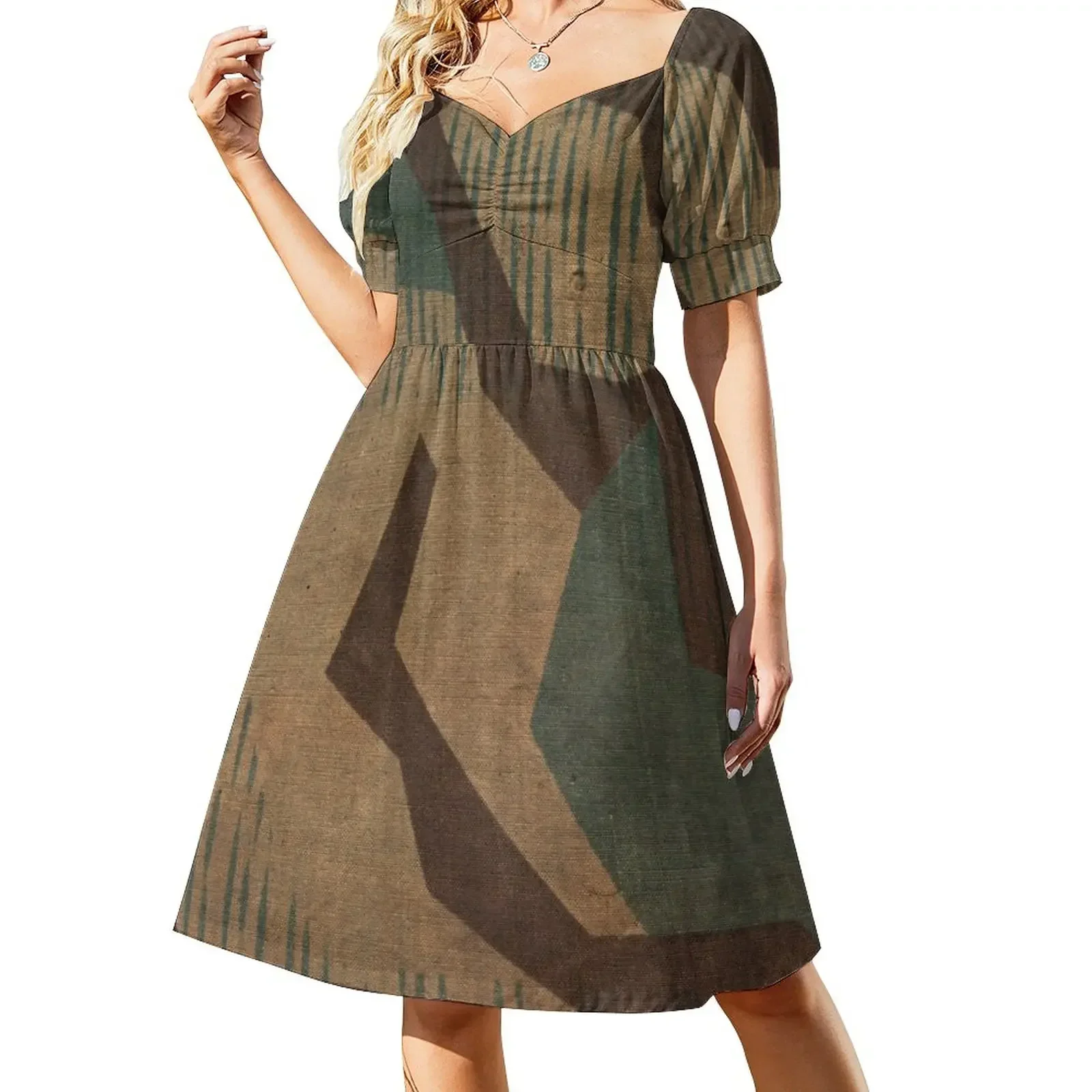 

Splintertarn German ww2 camouflage (Version 2) Sleeveless Dress women's fashion dresses Dress