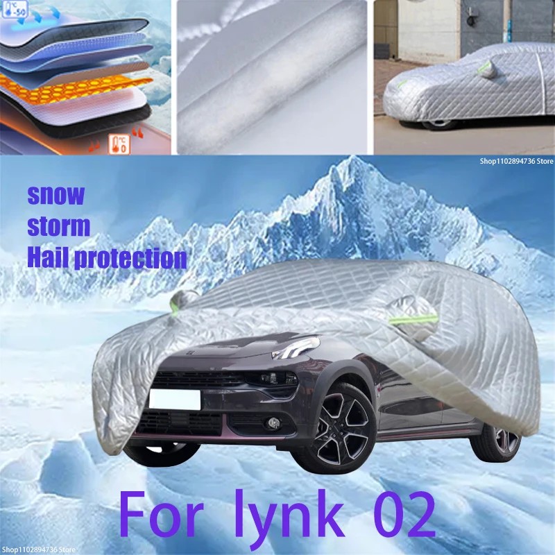 

For lynk 02 Outdoor Cotton Thickened Awning For Car Anti Hail Protection Snow Covers Sunshade Waterproof Dustproof