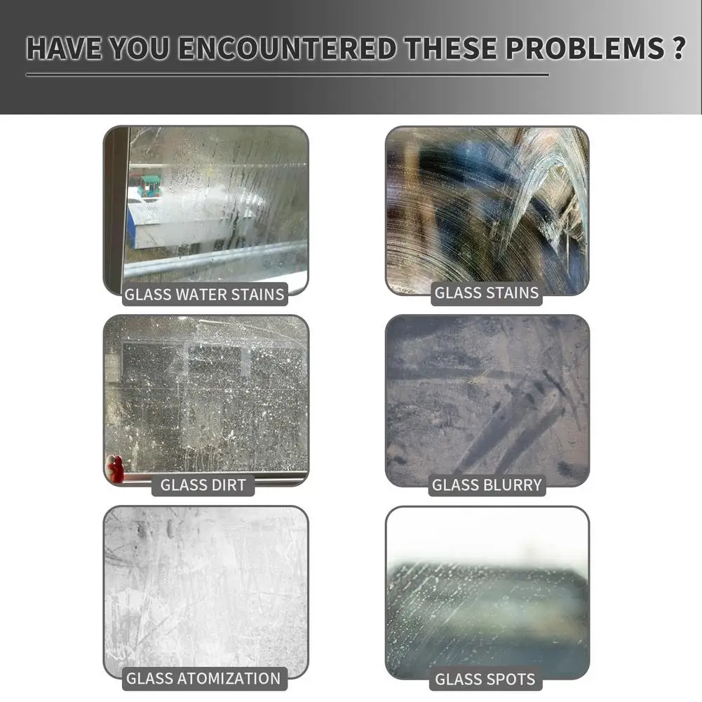 منظف فيلم الزيت رذاذ مرآة الرؤية الخلفية تنظيف رذاذ السيارات الزجاج الأنظف العلامة المائية بقعة مزيل للأسطح الزجاجية