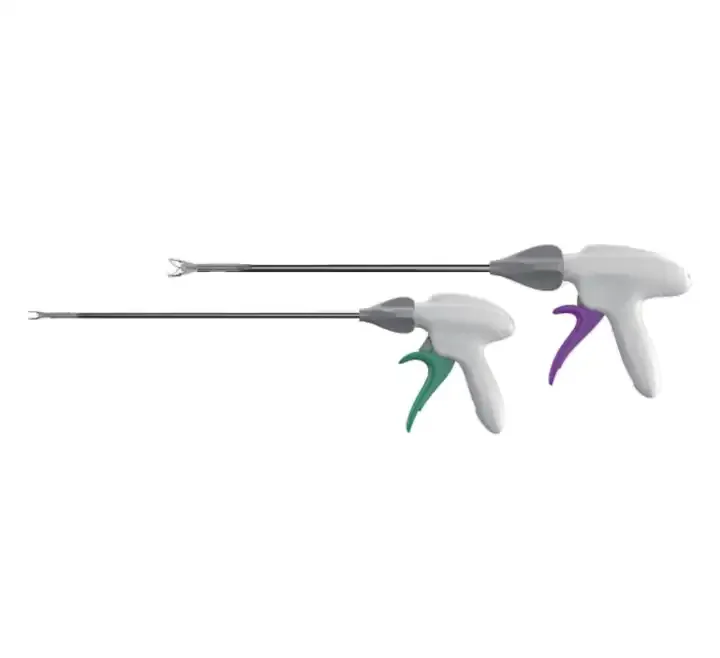 High quality disposable continuous automatic clip applier with purple green color for clamping tissue in Laparoscopic surgery