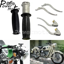 1 Pair Motorcycle Hand Grip Brake Clutch Levers Handlebars Kits For Zundapp DB DS DBK KS KS750 M72 R71 K750 Replika Ural Sidecar