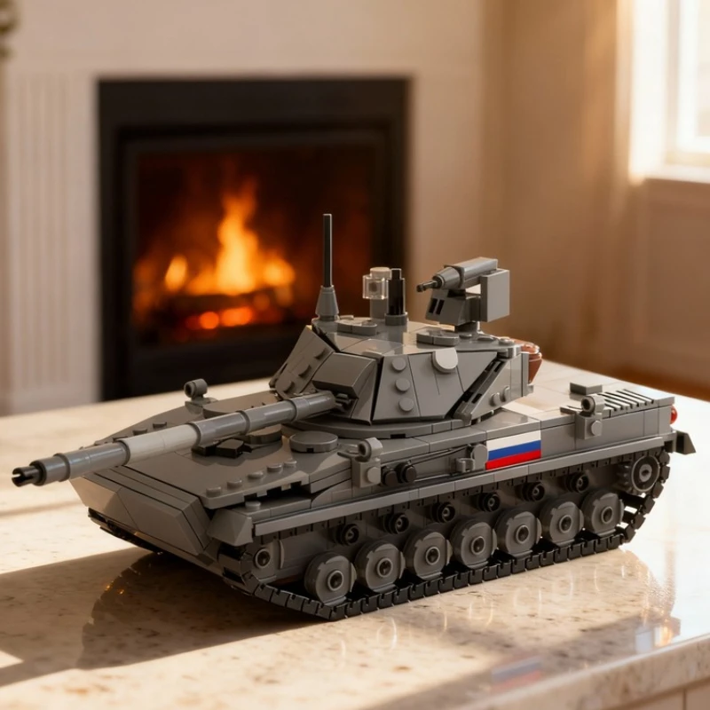 

623 детали MOC Sprut SD Российский легкий танк 1:1, конструктор, модель, строительные блоки, архитектурный набор, рождественский подарок, игрушки, развивающие кубики