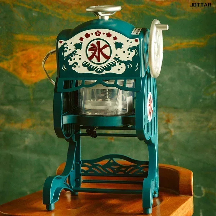 ماكينة صنع الثلج الكهربائية الجديدة. للاستخدام المنزلي ومتجر الراحة. صغير. يمكن أن يجعل العصائر. كسارة الجليد. حلاقة الثلج