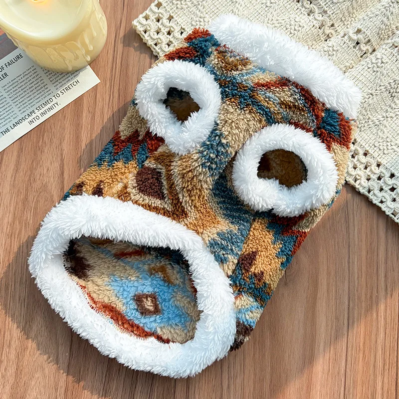 Large Dog Medium Small Dog Clothes Winter Windproof Clothing For 1-45kg Dogs Pet Coat French Bulldog Velvet Vest for Kitty Doggy