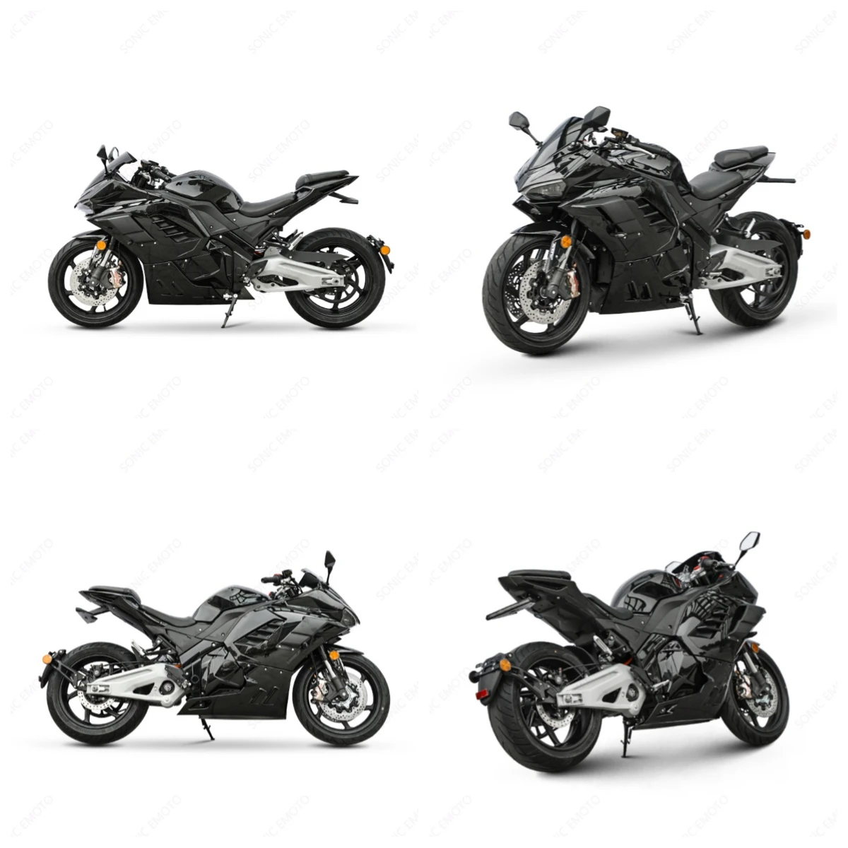 Lithium Battery Racing Style Electric Motorcycle 72V High Performance E-Motorcycle 80km/h 80km Range Daily Travel