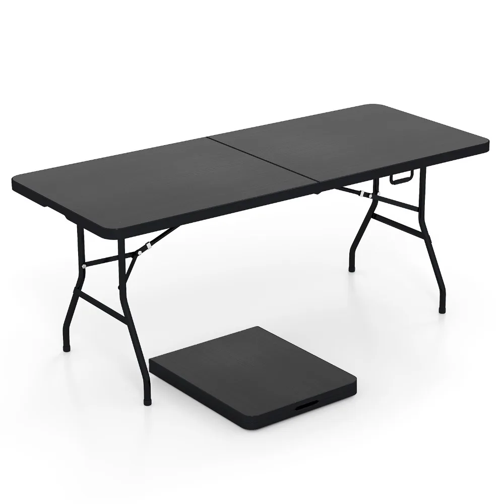 

6' Folding Table Portable Plastic Indoor Outdoor Picnic Party Dining Camp Tables