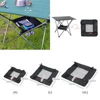 Outdoor Camping Table Hanging Basket Folding Table Storage Rack Portable Hanging Mesh Bag Hook Kitchen Cookware Organizer Holder