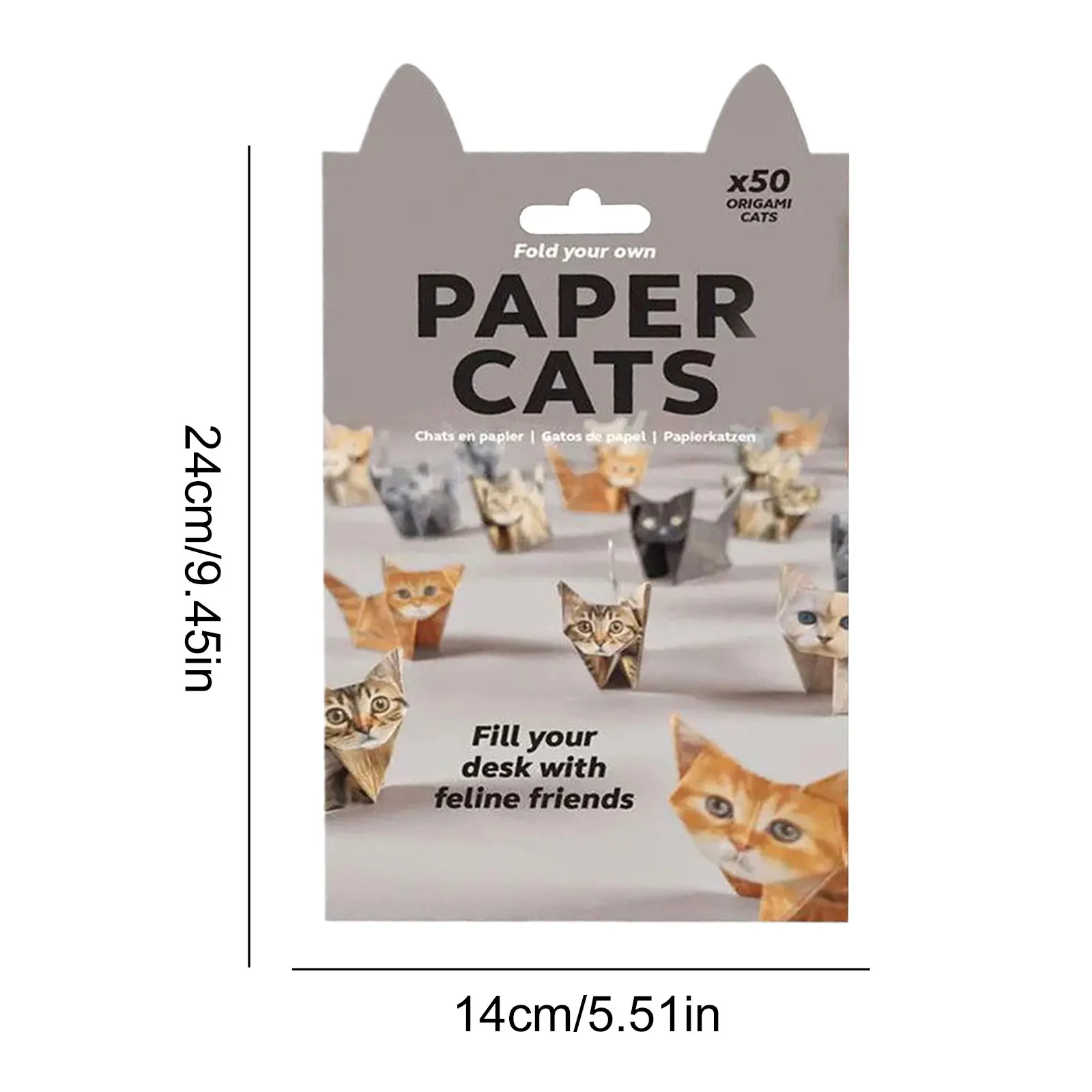 Cats Handmade DIY Paper Creative DIY Paper Cat Dog Dinosaur Folding Animal Folding Craft Paper Set for Adult Kids Cat Lover Gift
